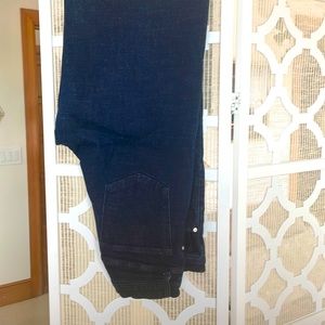 Banana Republic High rise wide leg jeans.  Dark rinse